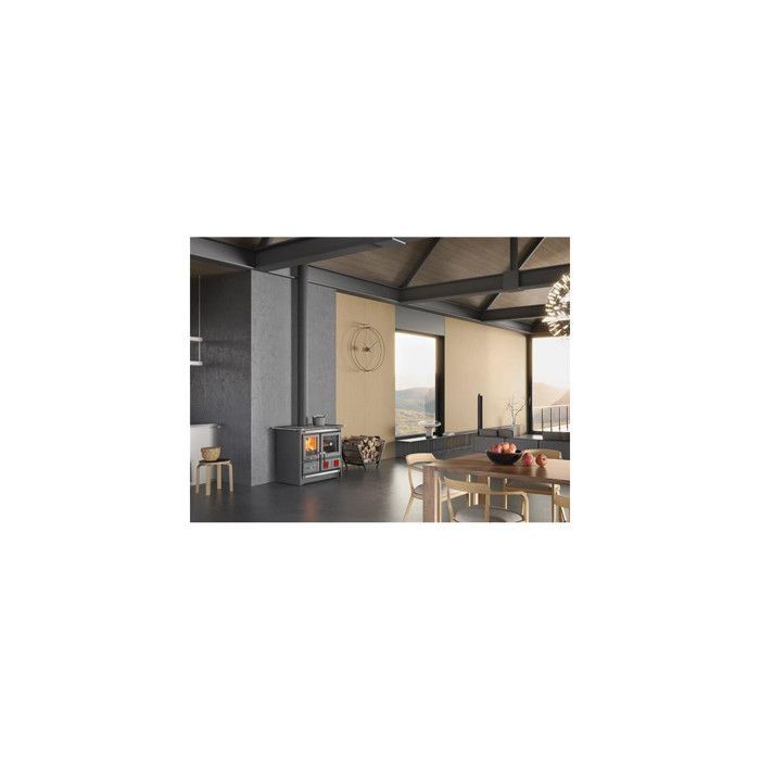 Nordica Cuisinière à bois 9.5kw anthracite - 7015438