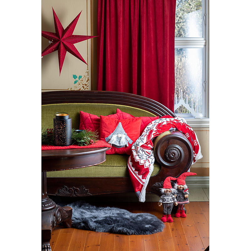 Tenda per interni 140x160 cm, velluto rosso
