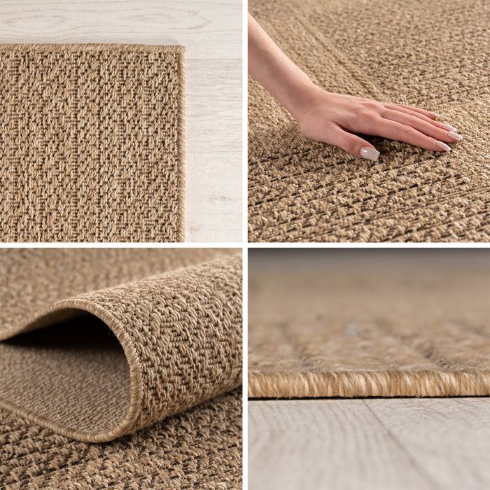 Alfombra SIMPEX para interiores y exteriores: ideal para salón, cocina, patio, jardín y balcón, 240 x 340 cm.