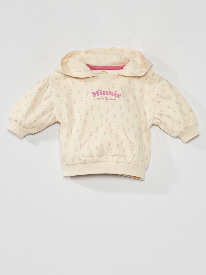 Moletom com capuz da Minnie Mouse - BRANCO