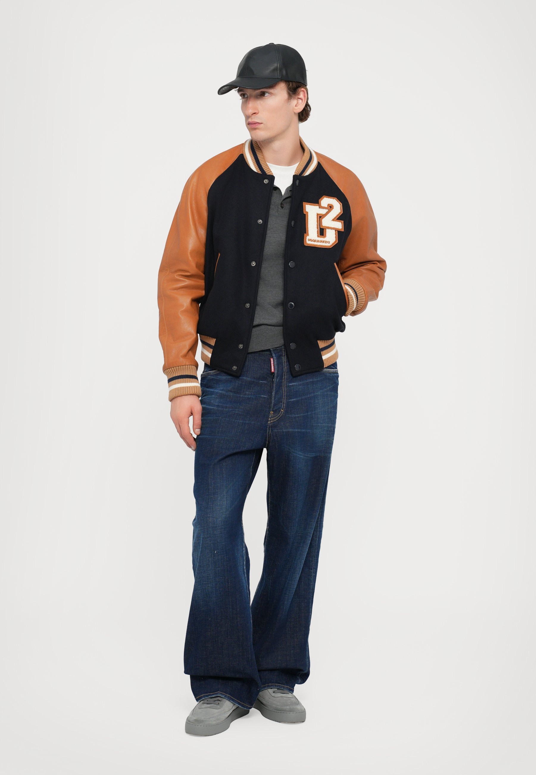 Dsquared2 VARSITY - Giacca bomber - blu scuro
