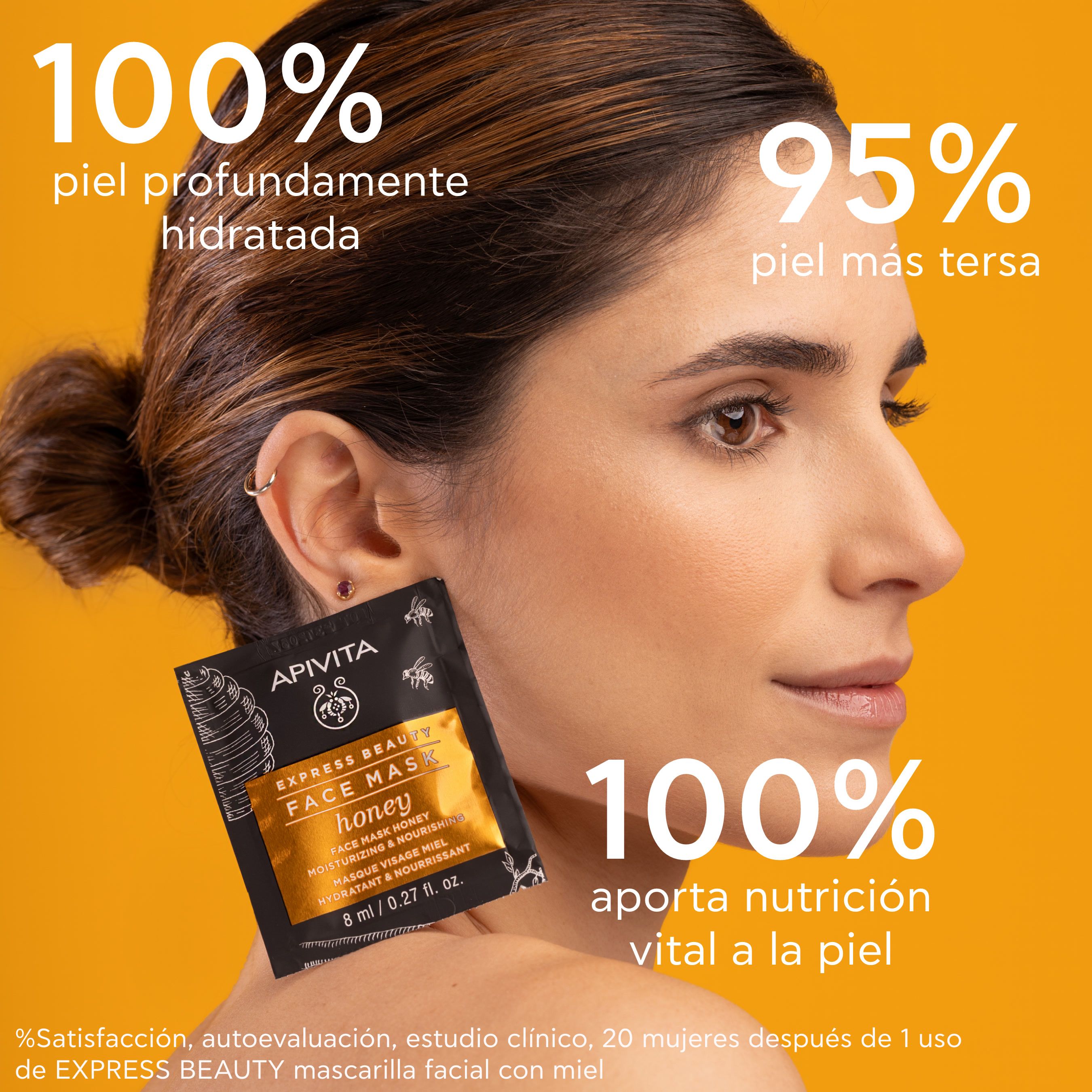 Medena maska za obraz Express Beauty Maske za obraz