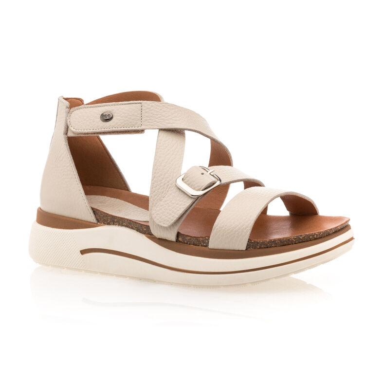 Beige sandaler / sko med åpen tå til dame