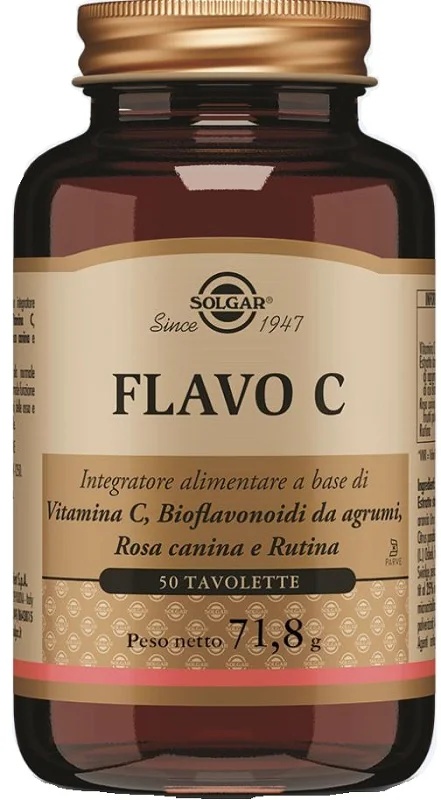 SOLGAR Flavo C 50 tabletti Väsimus ja kurnatus