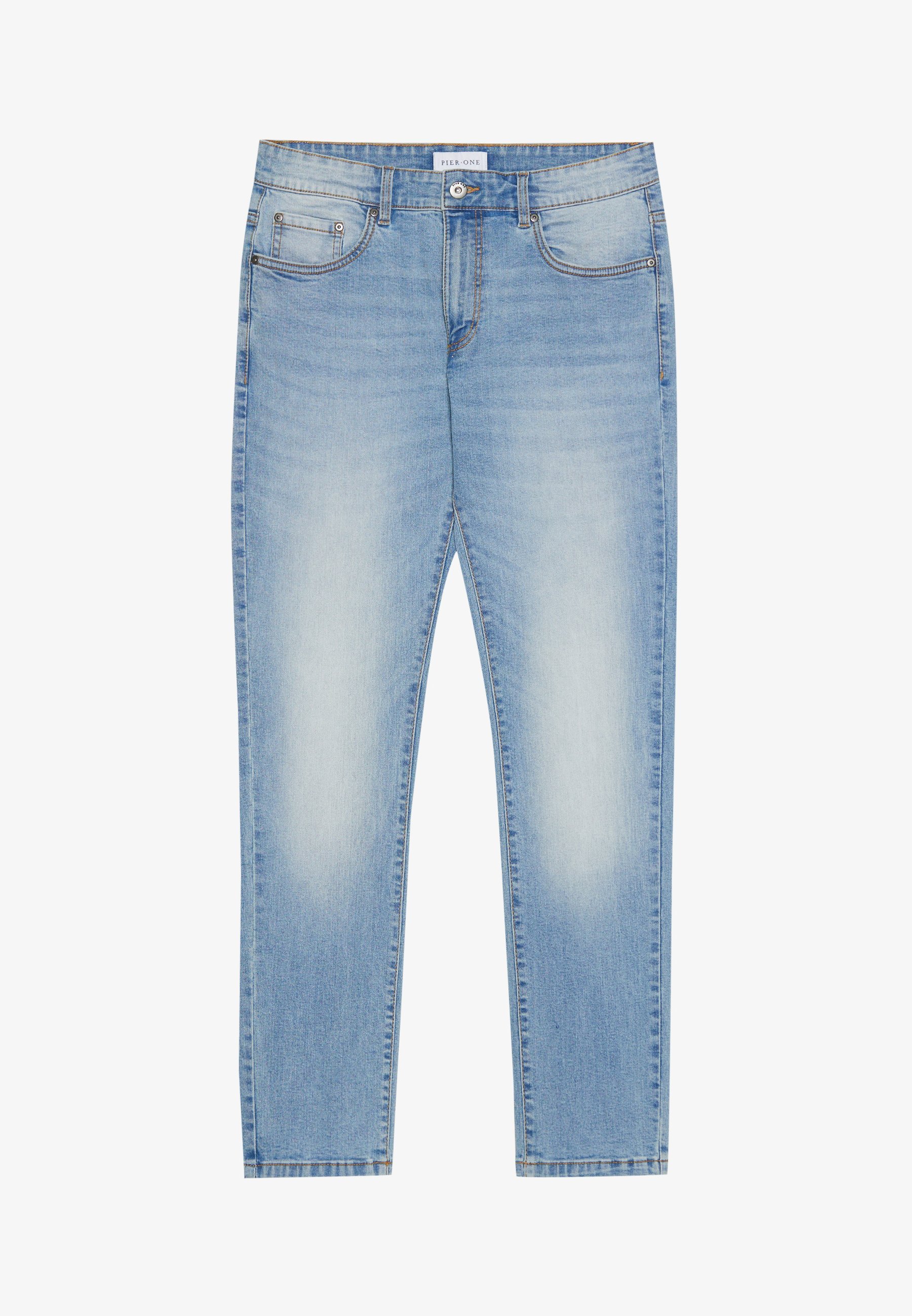 Džínsy slim fit Pier One - svetlomodré