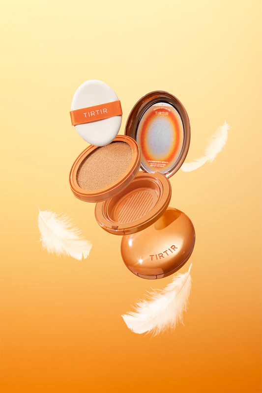Base em esponja TIRTIR Mask Fit AI Filter Cushion de longa duração com acabamento matte.