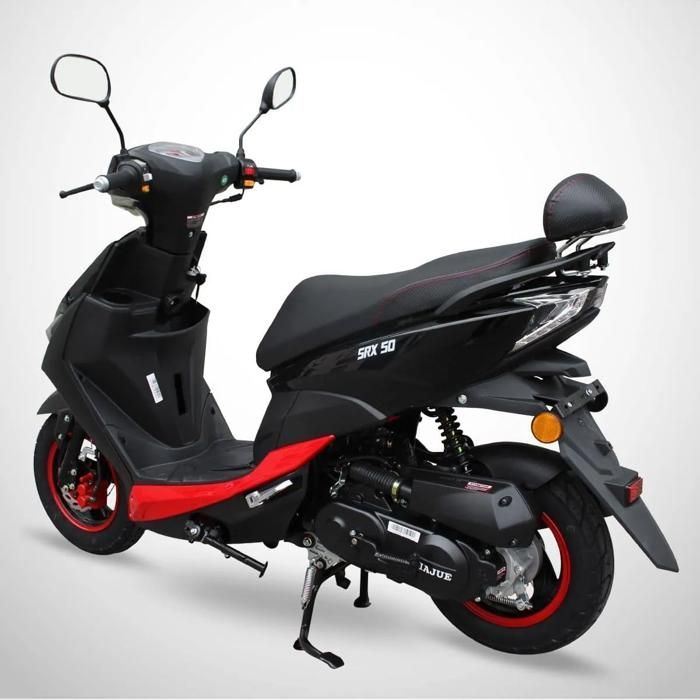 Scooter SRX 50 JIAJUE de 50 cc y 4 tiempos / Negro y rojo