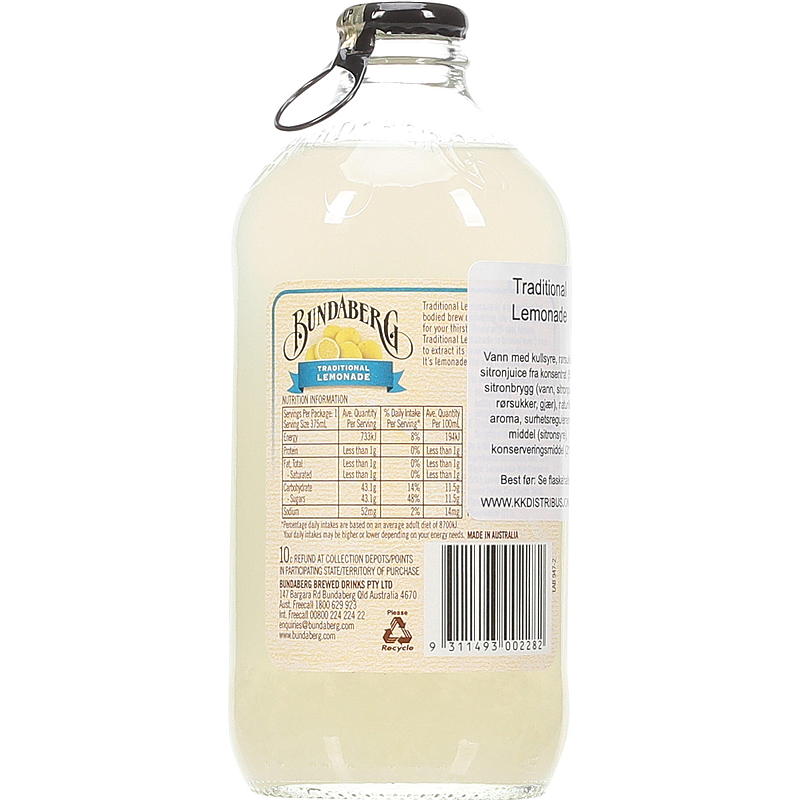 Bundaberg Bundaberg 375 ml Lemonad Traditionell