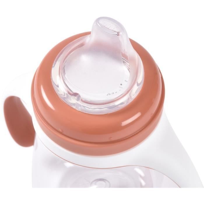 Biberon 2 in 1 per l'apprendimento - BEABA - 210 ml - Terracotta