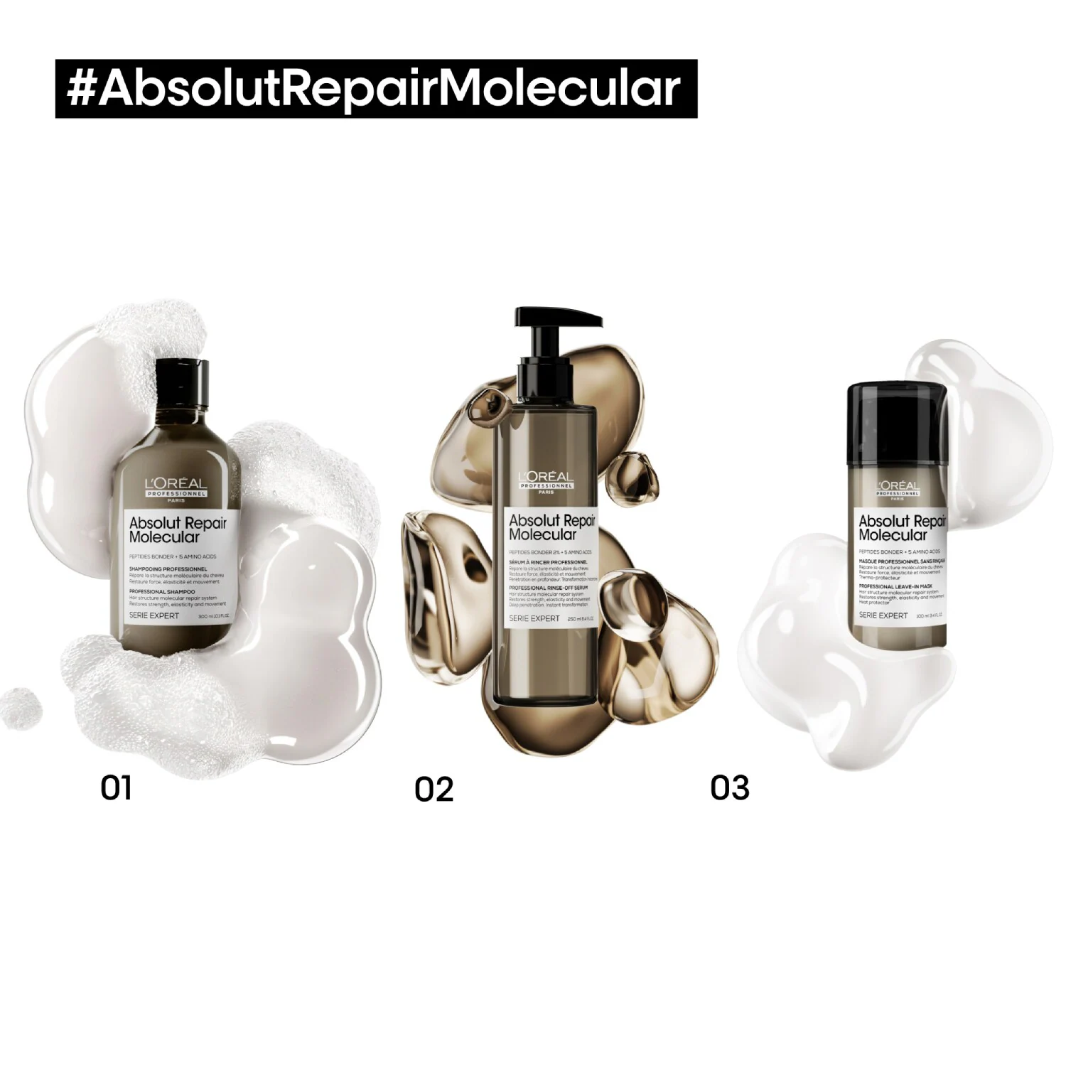 Absolut Repair Molecular - Shampoo voor beschadigd haar
