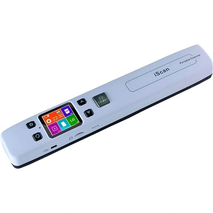 Scanner portable, A4, WIFI, haute résolution, 1050 DPI, blanc