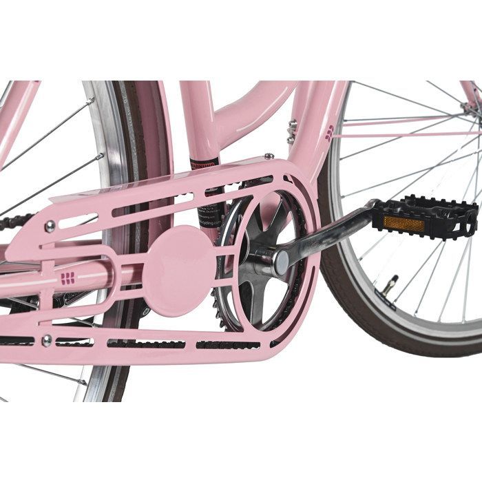 DaCapo Vélo de ville femme 28'' Classic Premium rose 1 Gang TC 53 cm avec panier