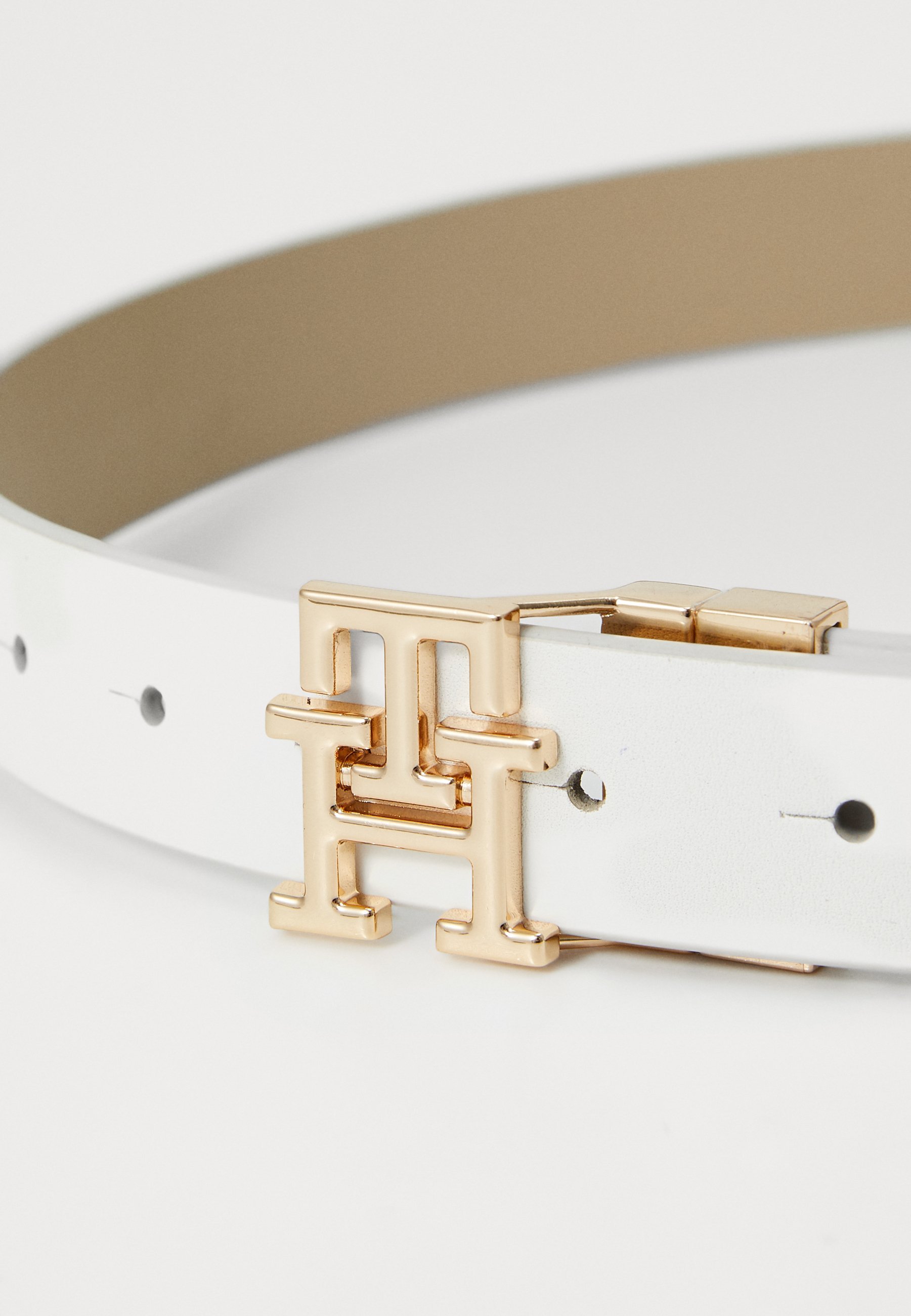 Ceinture Tommy Hilfiger MODERN REV - soie ivoire/bois de santal