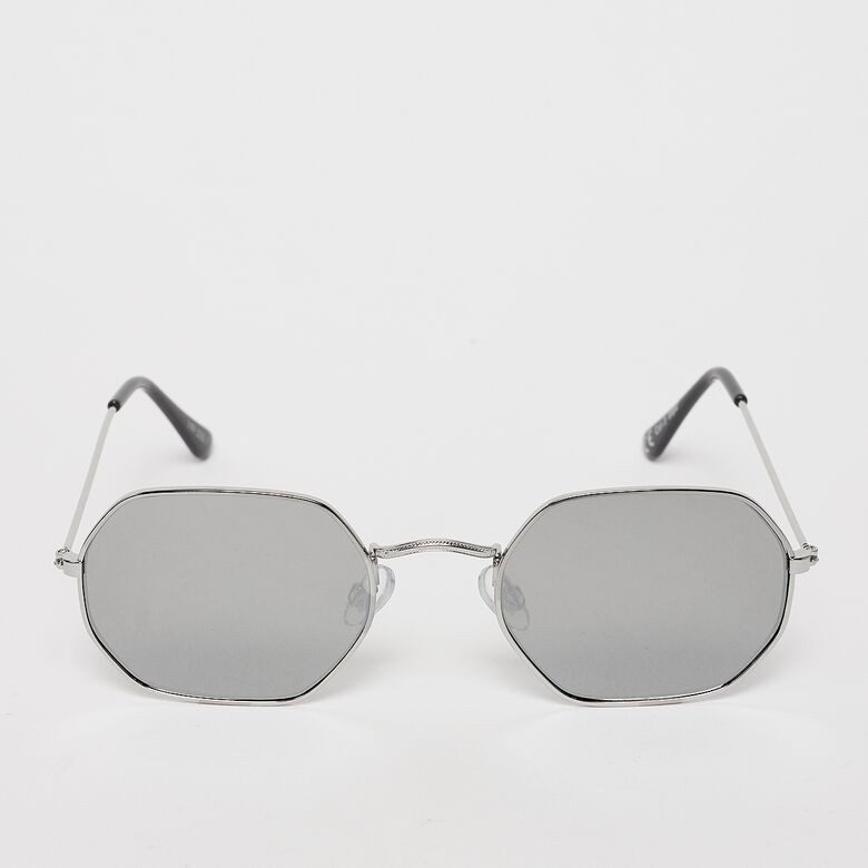 Okrągłe gafas de sol - plateado, azul