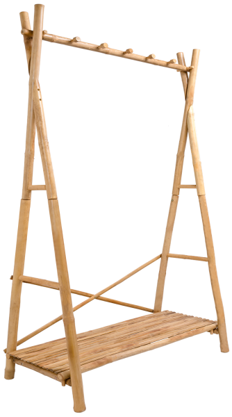 Wieszak/stojak z litego bambusa