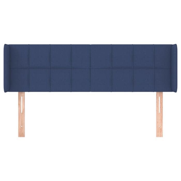 Headboard - vidaXL - Blue - 147x16x78/88 cm - Durable fabric - Adjustable height