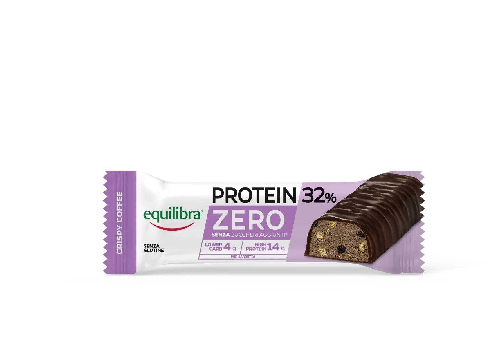 EQUILIBRA Proteinriegel Equilibra Protein 32% Zero Crispy Coffee 45 g