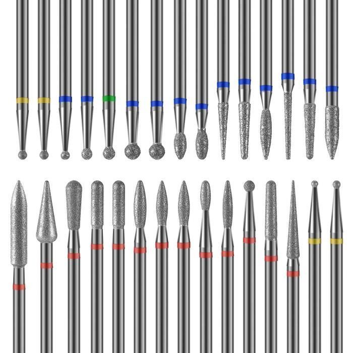 Nail drill, 30 PCS Nail Drill Bits Electric Nail File Bits for Manicure and Pedicure, Nail Drill Bits