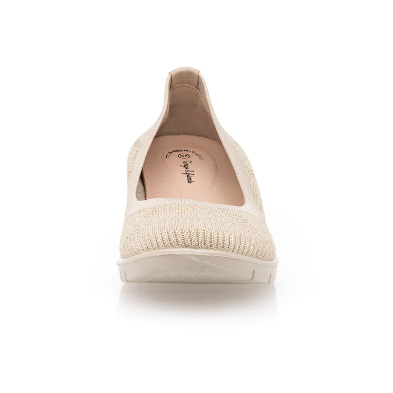 Damskie buty komfortowe beżowe