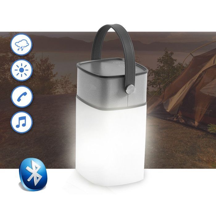 10W LED-lit Bluetooth speaker for outdoor camping.