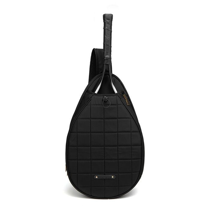 Sac de raquette de tennis imperméable noir, grande capacité, sac à dos avec compartiment pour équipement sportif, polyvalent