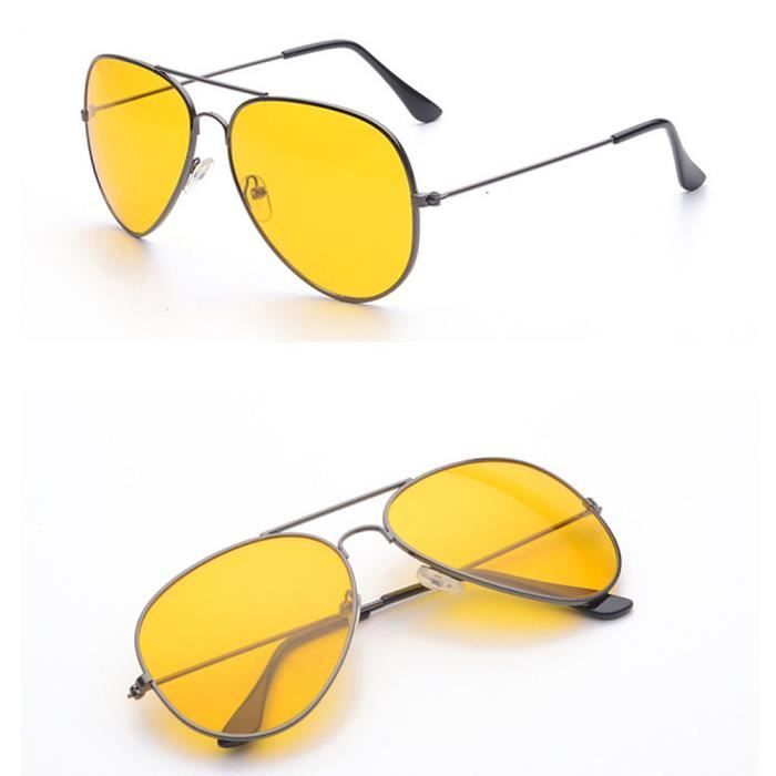 Lunettes de soleil Homme Femme - Lumière polarisée Pas de cadre Tout en aluminium magnésium - tendance - Jaune - A01