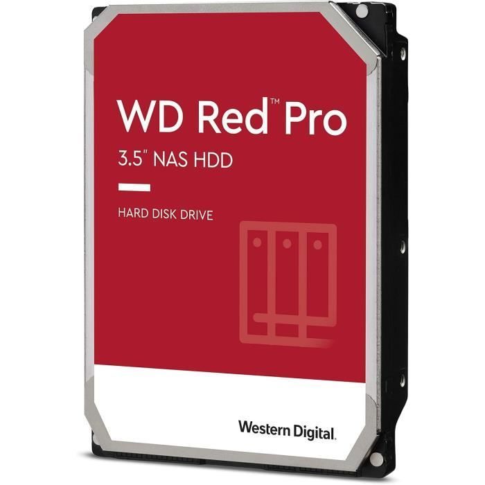Disque Dur Interne NAS - WESTERN DIGITAL - WD Red Pro - 4 To - 7200 TR/Min - SATA 6 Go/s