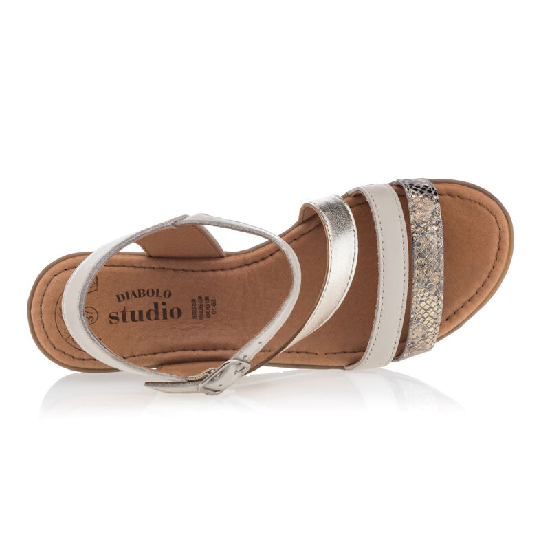 Beige sandaler / sko med åpen tå til dame