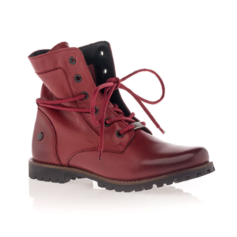 Rote Damenstiefel / Stiefeletten