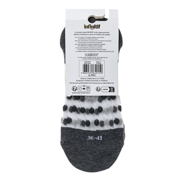Chaussettes et collants Femme Gris