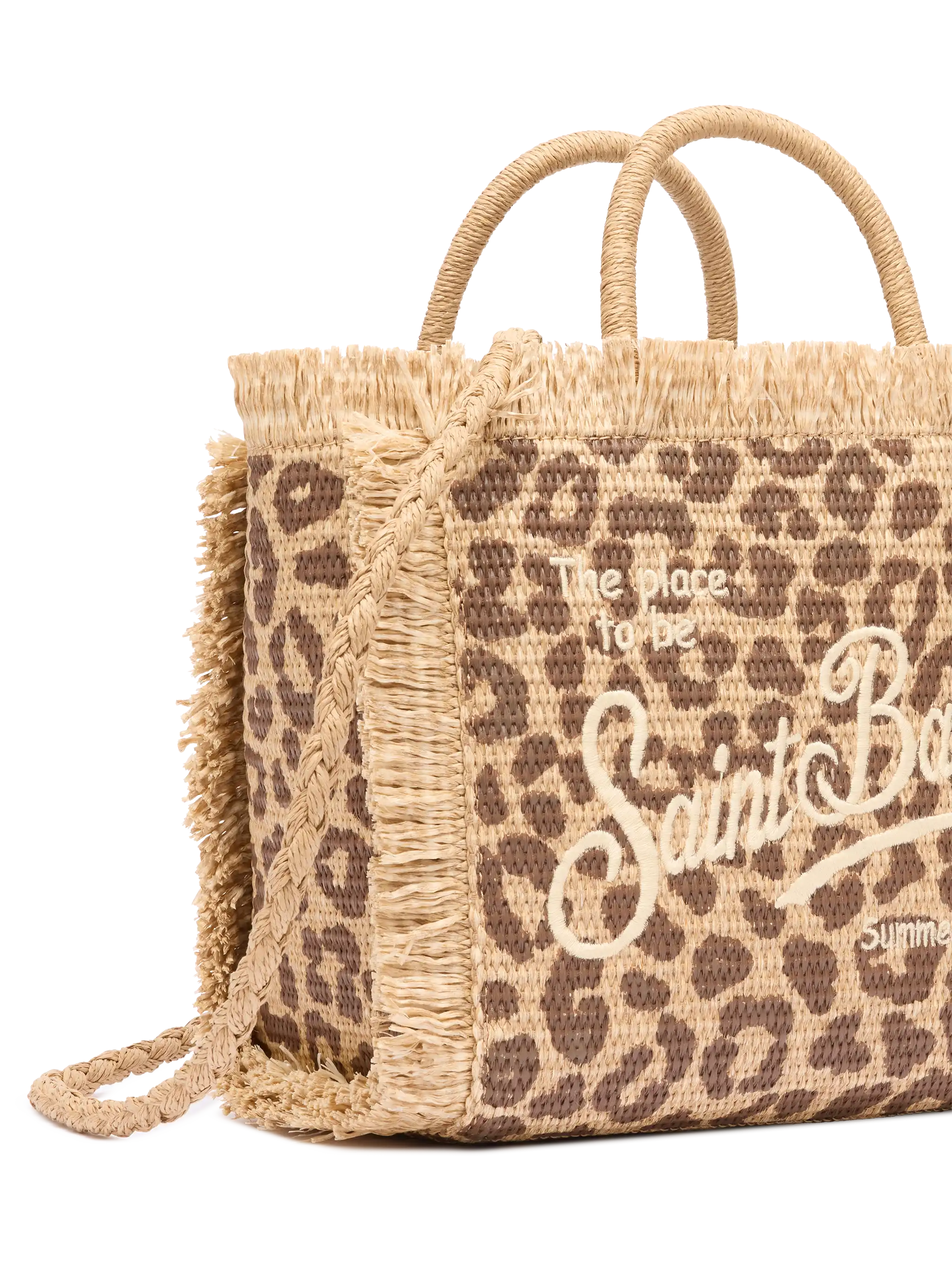 Sac Colette effet paille à imprimé animal