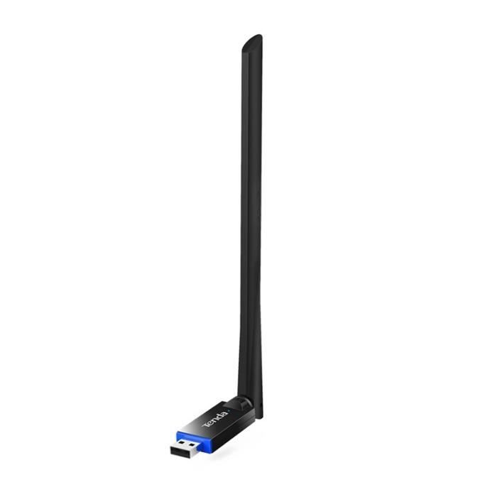 TENDA CLÉ WIFI puissante 650mbps bi-band , 6dBi antenne, Dongle wifi Adaptateur USB wifi, MU-MIMO, win7/8/8.1/10/xp, Plug&Play, U10