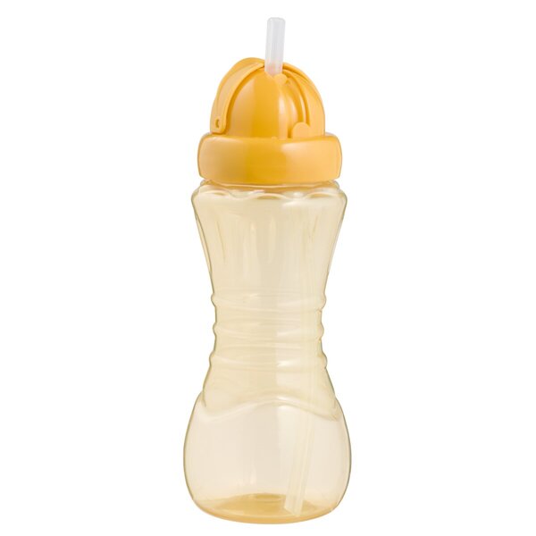 Kruidvat 6+M Trinkbecher mit Strohhalm<br>gelb, 300 ml