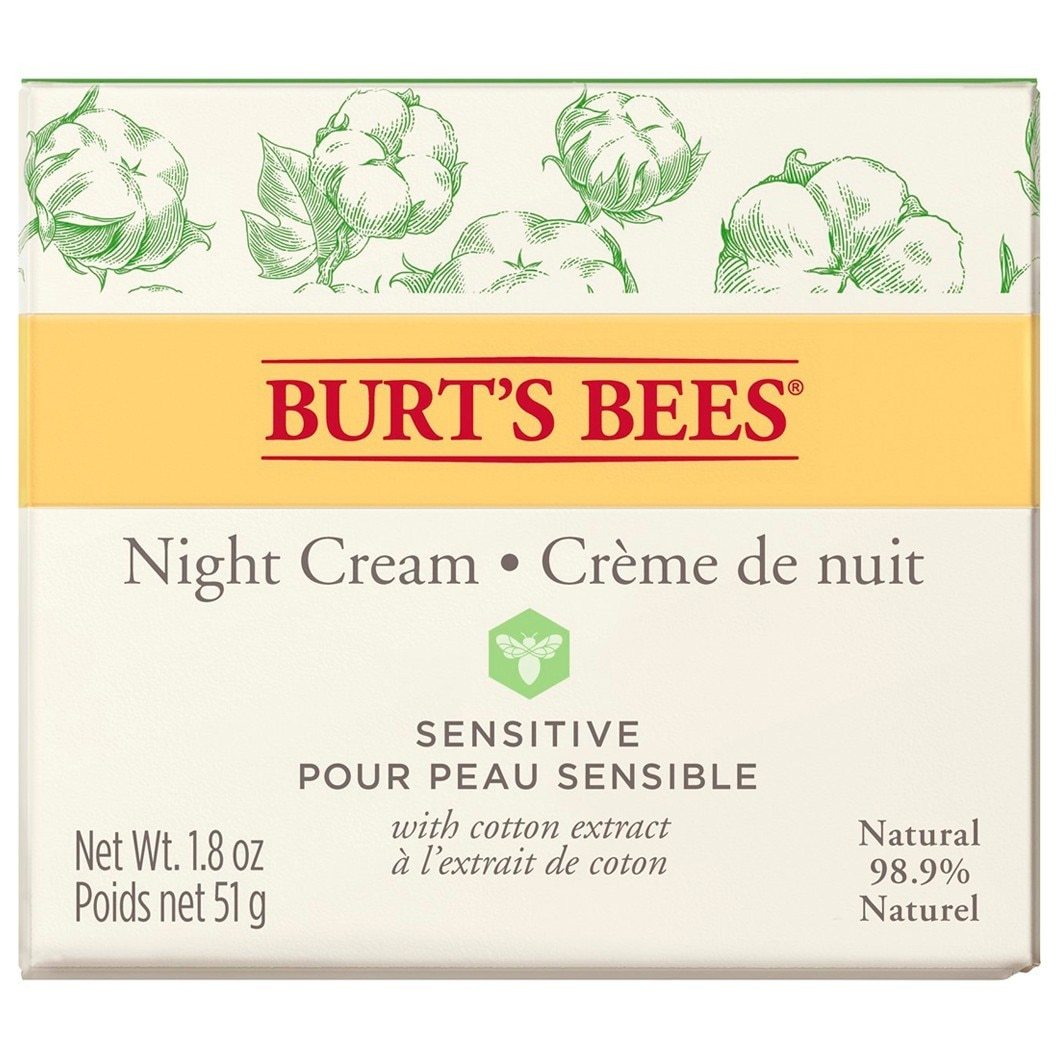 Burt's Bees jutīgas ādas nakts krēms - 50 g