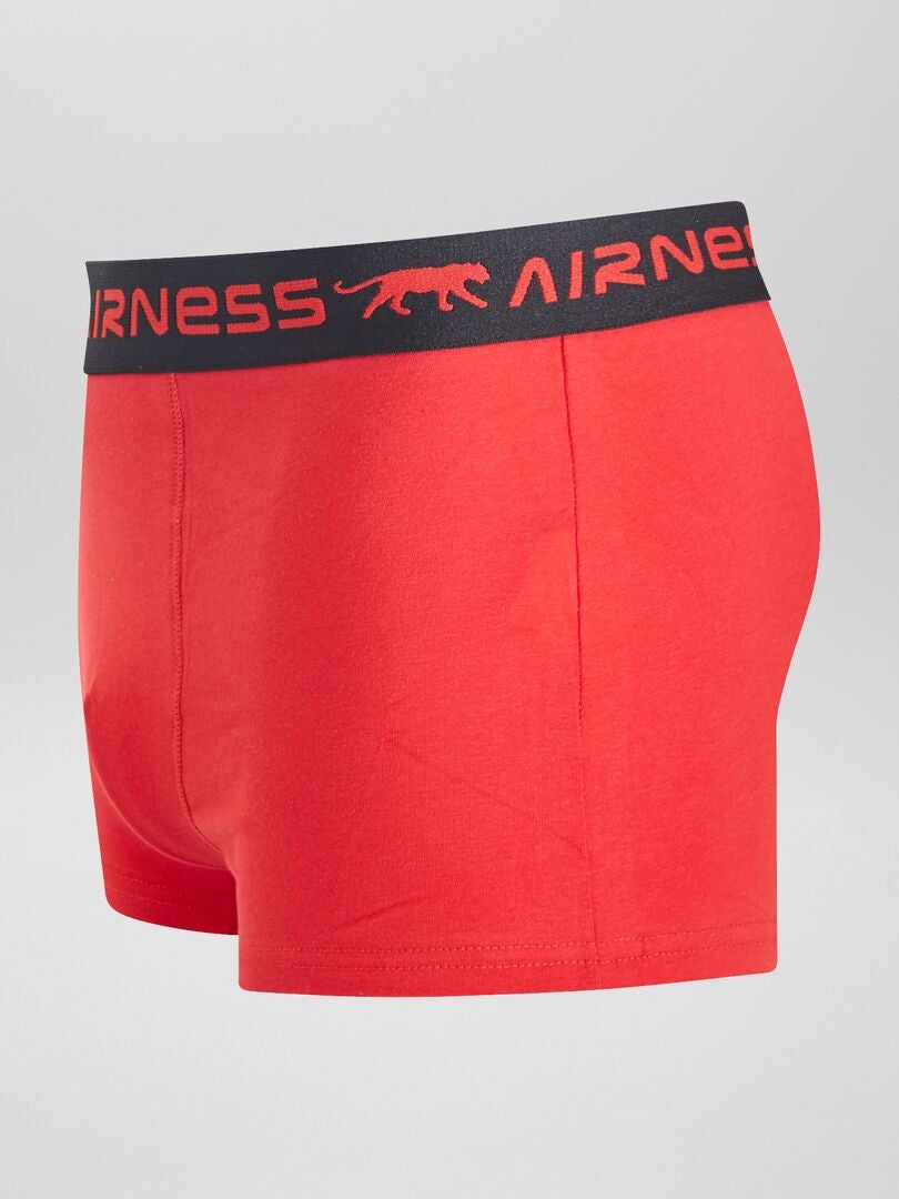 Conjunto de 3 calzoncillos bóxer 'Airness' - ROJO