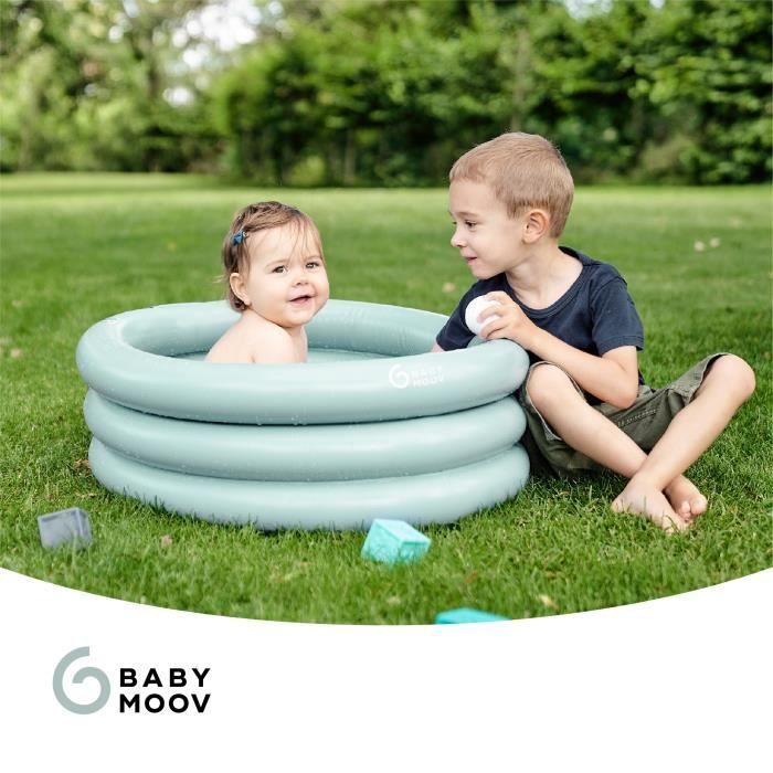 Babymoov Baignoire Gonflable de voyage, Évolutive en Piscine pour enfant, Réducteur Amovible, De 0 à 12 mois, Aqua Dots