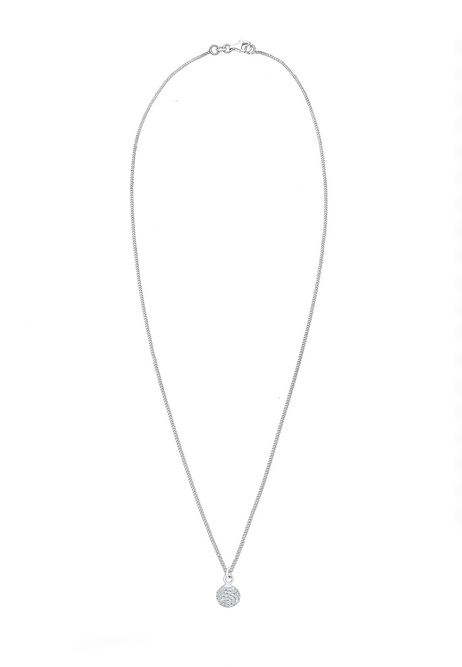 Elli Femme Pendentif Boule Cristal - (925/1000) Argent