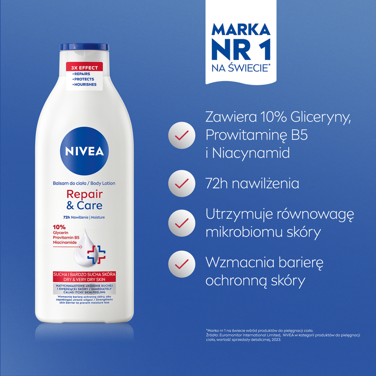 Nivea Regenerační tělové mléko 400ml