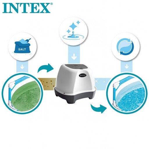Clorador de sal para piscina Intex Krystal Clear QS200