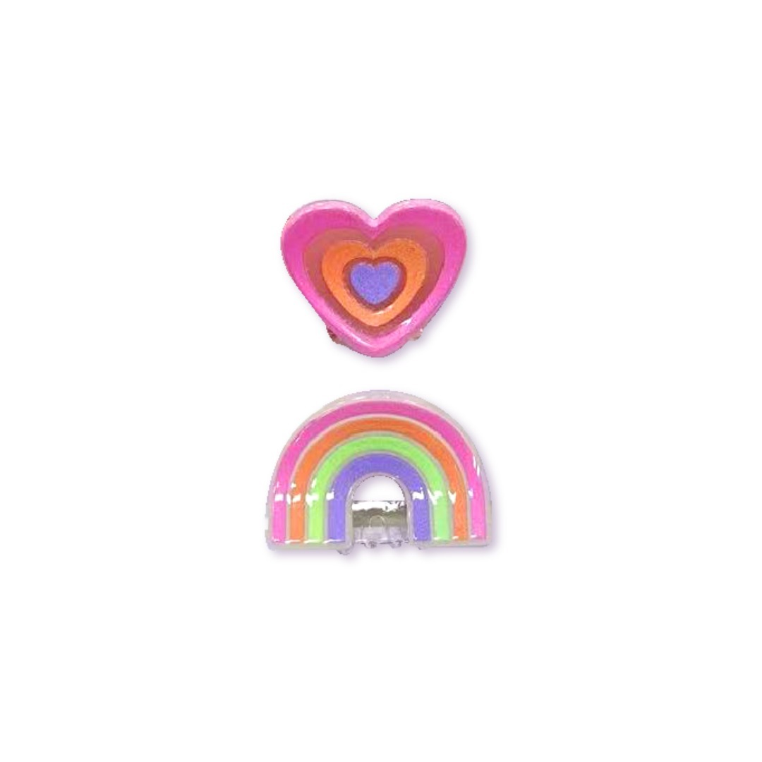 Nematomas plaukų segtukas Clipstar KIDS Happy Heart - 1 vnt.
