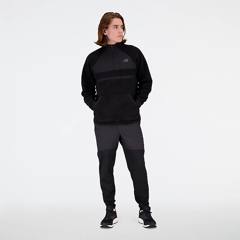 Męska kurtka Q Speed Sherpa Anorak - CZARNY
