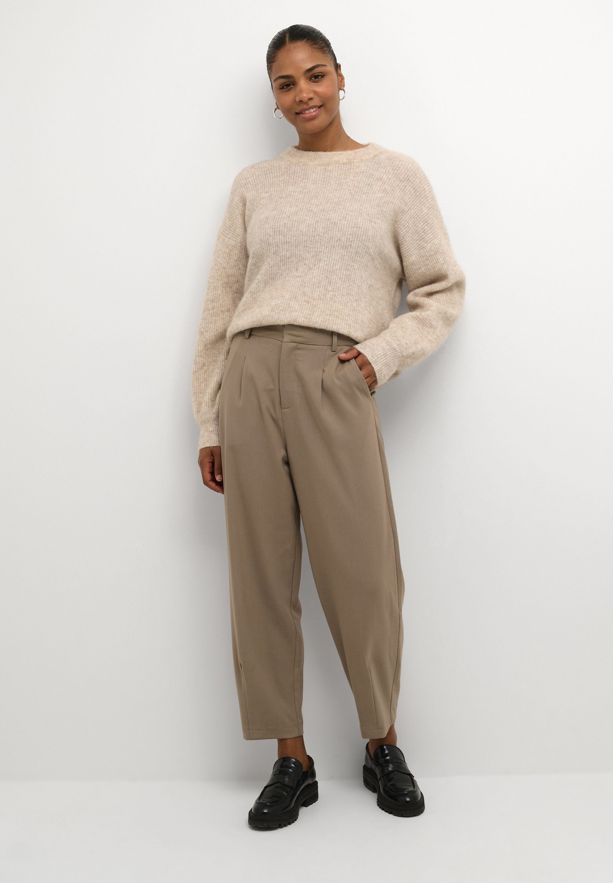 Kaffe MERLE SUITING - Pantalon - bringé