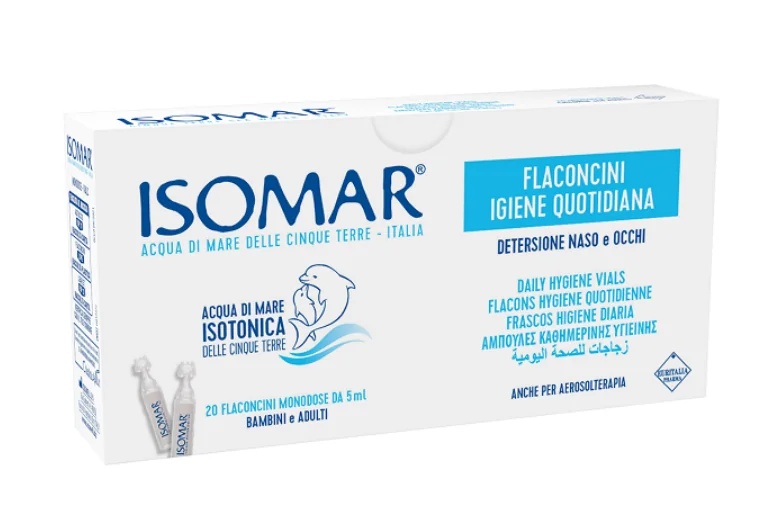 ISOMAR Isomar Isotonische oplossing 20 flessen Zeewater Dagelijkse hygiëne