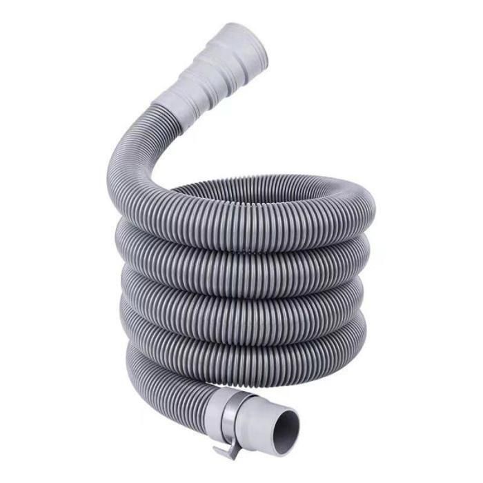 Manguera de desagüe de aguas residuales plegable e impermeable de 2 m | Adaptador universal ajustable para autocaravana, caravana y remolque
