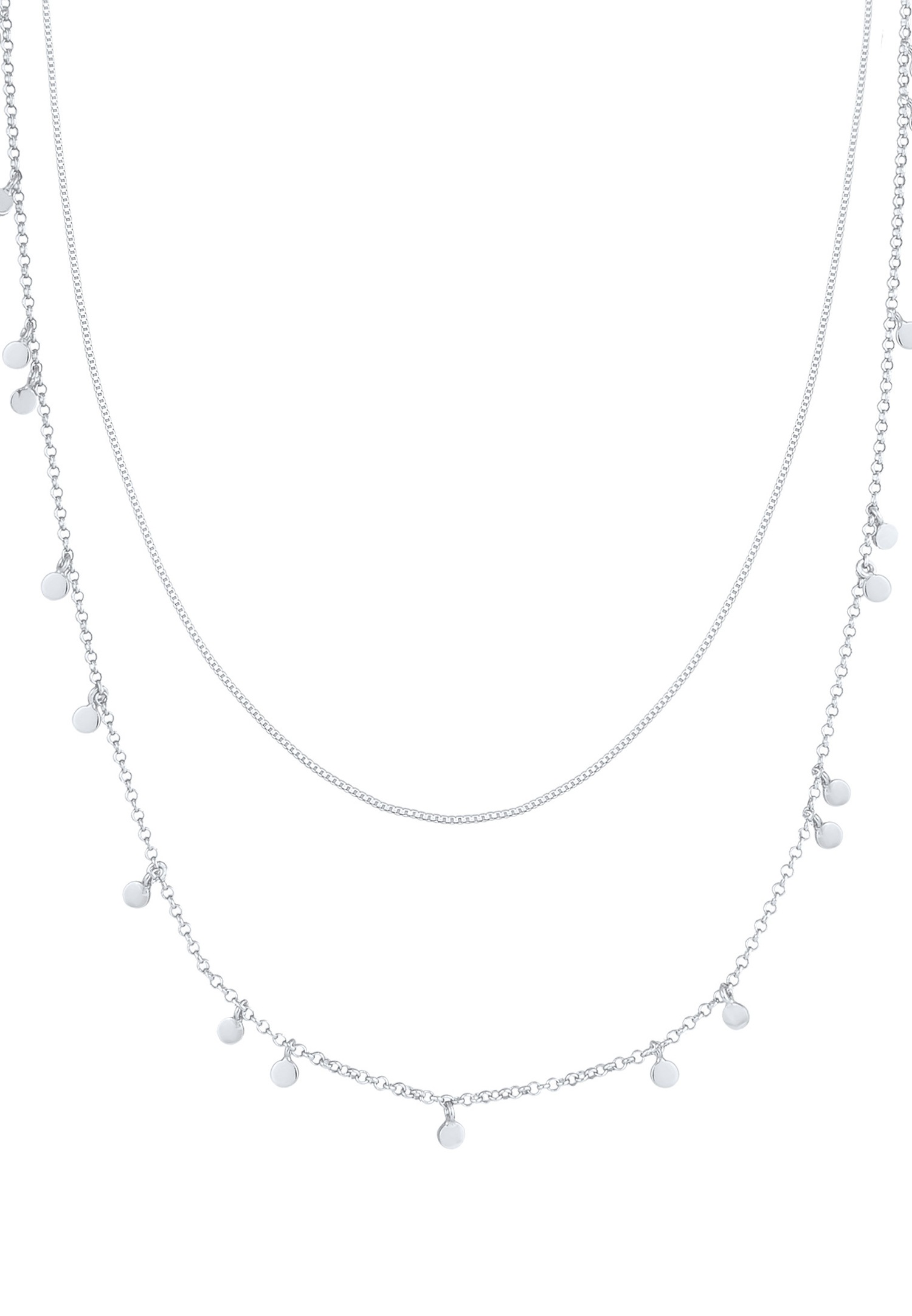 Elli Tendance Minimaliste Collier Femme - (925/1000) Argent