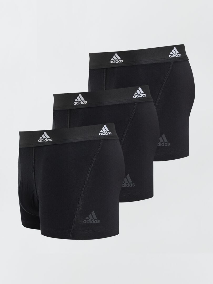 Zestaw 3 bokserek adidas - CZARNE