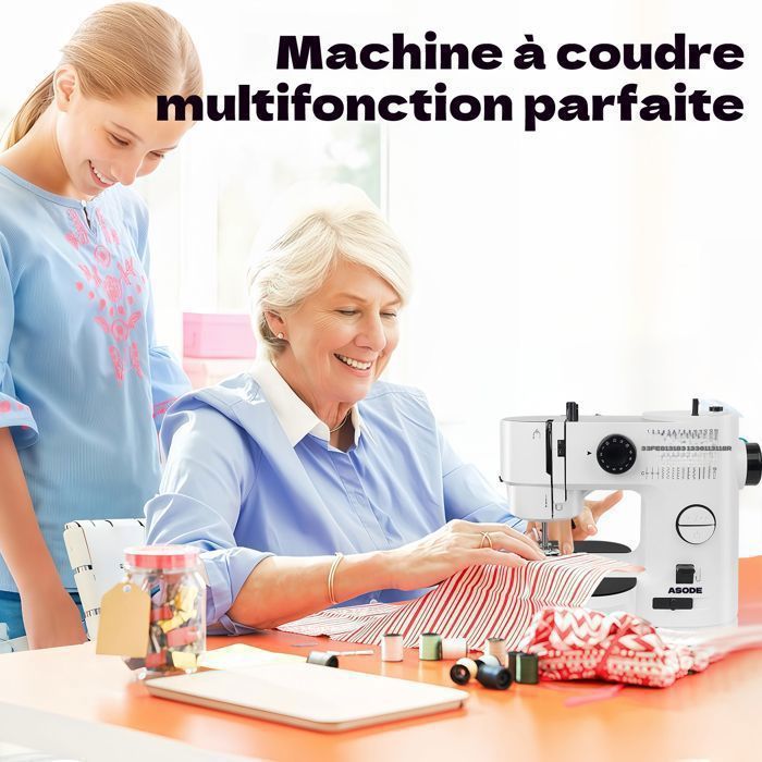 Machine à coudre électronique, 39 Modèles de Points Différents Petite, Machine à Coudre électrique avec Kit Accessoires
