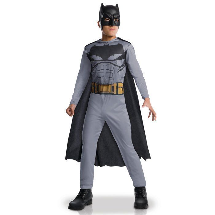 Disfraz de Batman de la Liga de la Justicia para niños - Personaje de ficción - Blanco - Gris - Poliéster