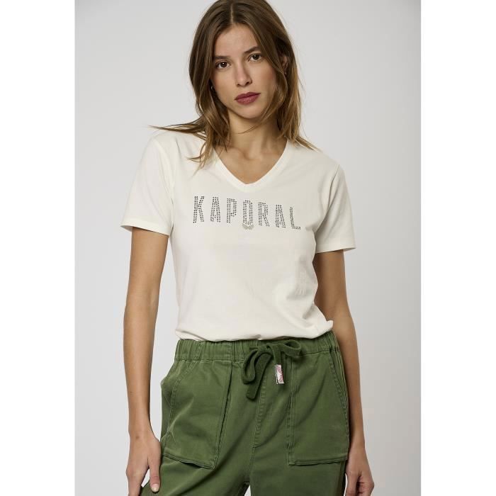 KAPORAL - Camiseta blanca para mujer EMEL