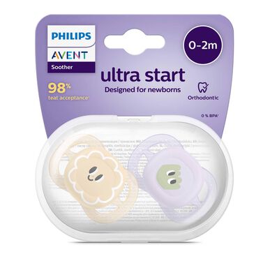 Philips Avent pakovanje Ultra Start noćnih duda 0-2m djevojčice 2 komada 2 komada